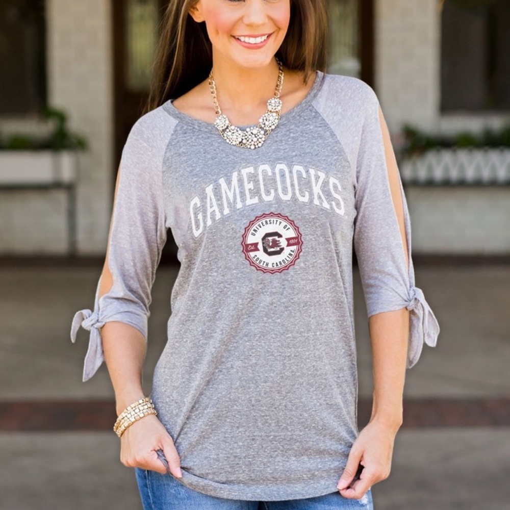 South Carolina Gamecocks playing for keeps raglan
